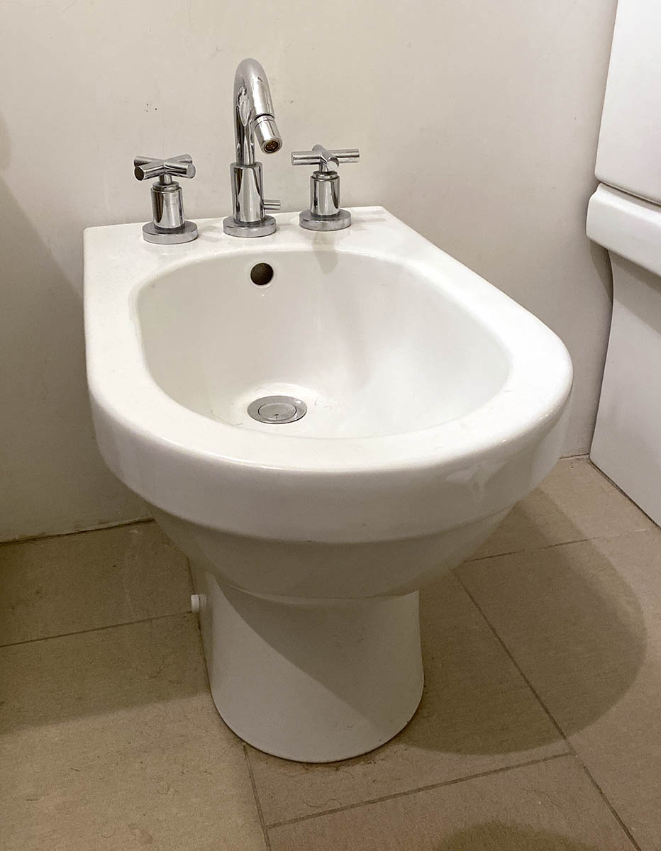 A bidet comes standard in most all Italian bathrooms